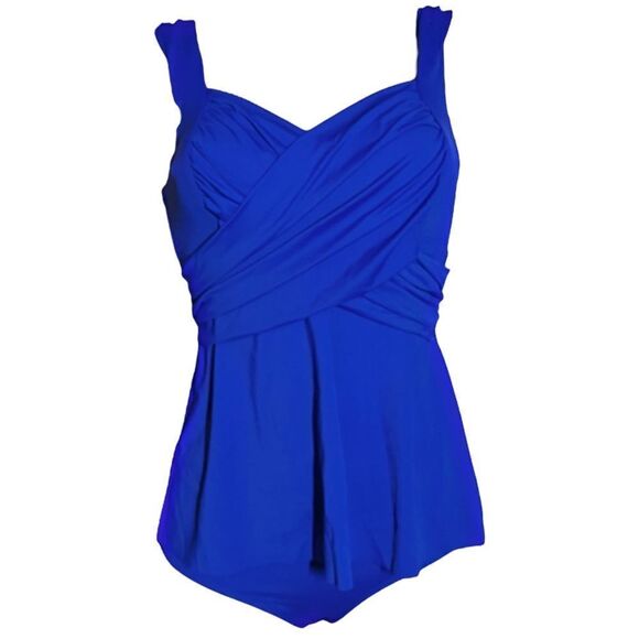 Kim Gravel Wrap Sweetheart Tankini Top and Brief Swimsuits Set - Picture 5 of 9